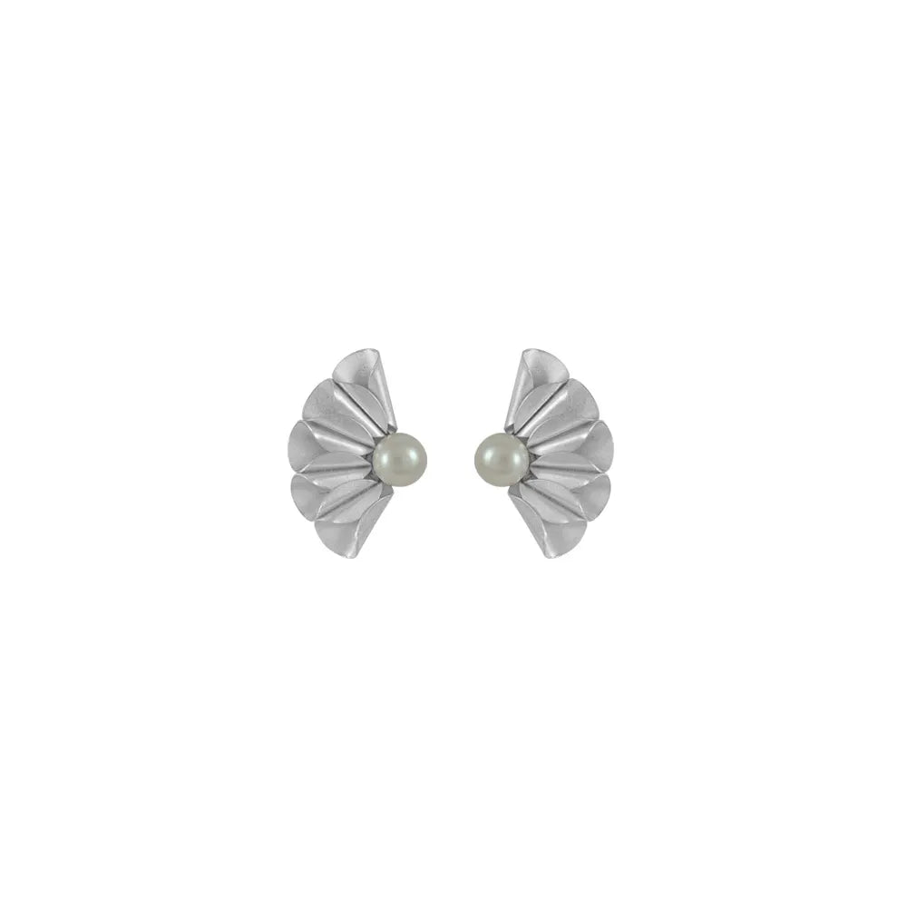 ARETE ABANICO PERLA
